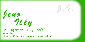 jeno illy business card